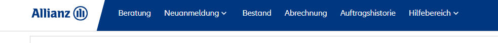 firmenonline_menü - Weindorf Finanzberatung FirmenOnline Allianz das Menü